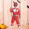 Red Ranger Muscle Costume Jumpsuit with Mask Perfect for Costume Parties